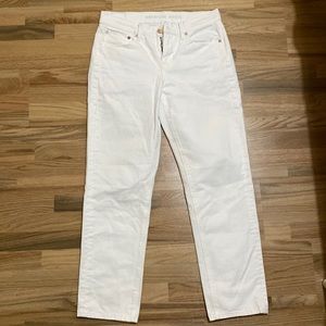BRAND NEW 90s Straight American Eagle White Jeans